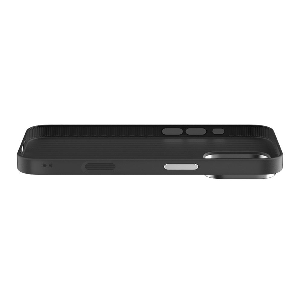 ABEEL For iPhone 16 Pro Max Case Compatible with MagSafe Micro-Embossing PC TPU Aluminum Alloy Leather Phone Cover