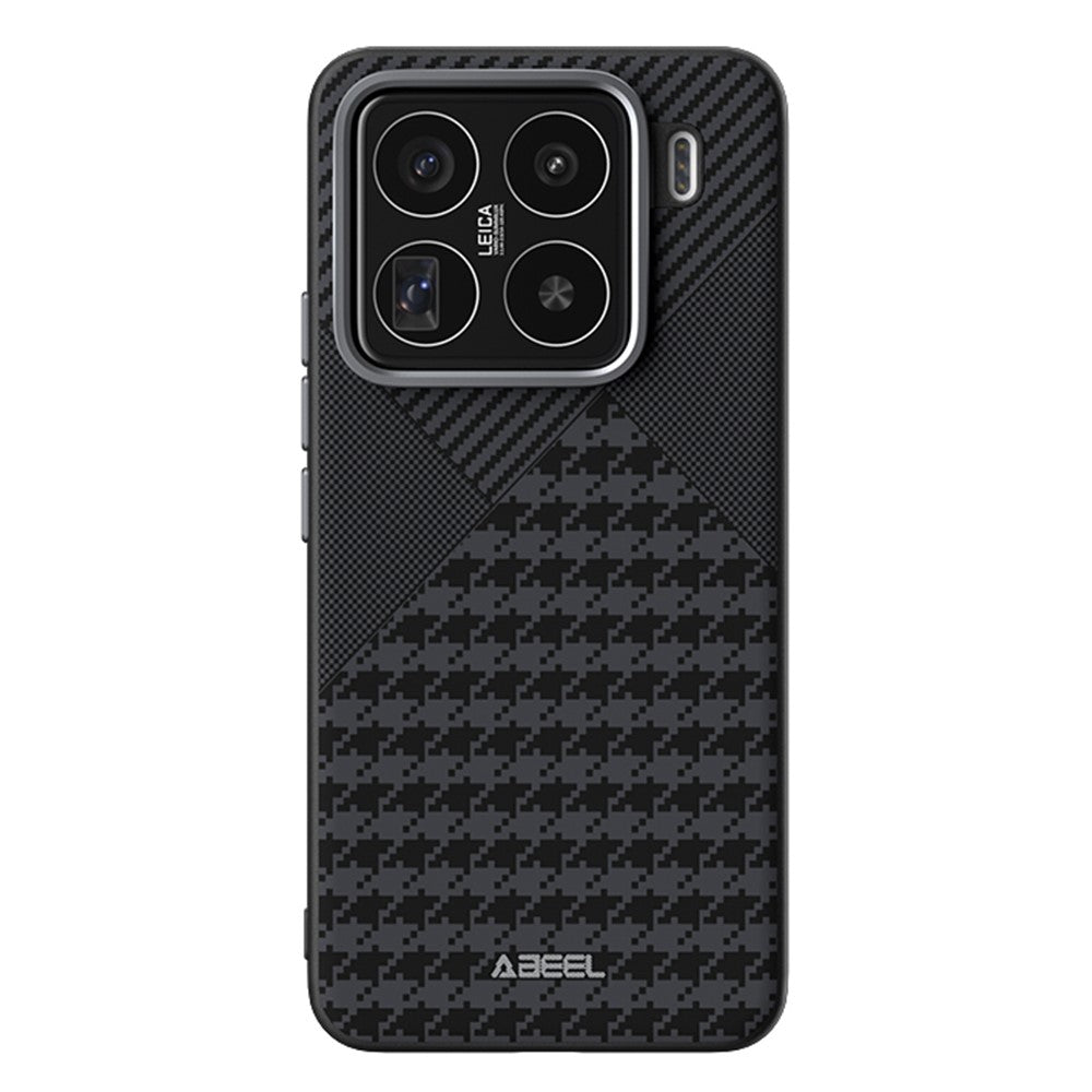 ABEEL For Xiaomi 15 Pro Magnetic Case PC TPU Aluminum Alloy PU Phone Back Cover