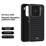 ABEEL For Xiaomi 15 Pro Magnetic Case PC TPU Aluminum Alloy PU Phone Back Cover