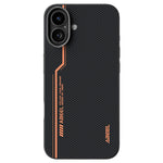 ABEEL For iPhone 16 Case Compatible with MagSafe Micro-Embossing 6D Printed PC TPU Aluminum Alloy Leather Phone Cover