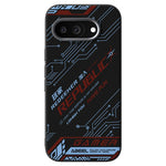 ABEEL For Google Pixel 9a Magnetic Case Micro-Embossing 6D Printed PC TPU Aluminum Alloy Leather Phone Cover