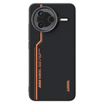 ABEEL Magnetiskt Skal För Xiaomi Poco F7 Pro 5G / Redmi K80 5G Mikropräglad 6D-tryckt PC TPU Aluminiumlegering Läder mobilskal