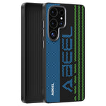ABEEL til Samsung Galaxy S25 Ultra magnetisk cover mikropræget 6D-printet PC TPU-aluminiumslegering lædertelefoncover
