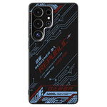 ABEEL til Samsung Galaxy S25 Ultra magnetisk cover mikropræget 6D-printet PC TPU-aluminiumslegering lædertelefoncover