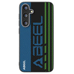 ABEEL til Samsung Galaxy S25+ Magnetisk Etui Mikroprægning 6D-printet PC TPU Aluminiumslegering Lædertelefoncover