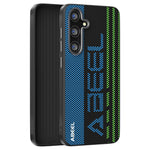 ABEEL til Samsung Galaxy S25+ Magnetisk Etui Mikroprægning 6D-printet PC TPU Aluminiumslegering Lædertelefoncover