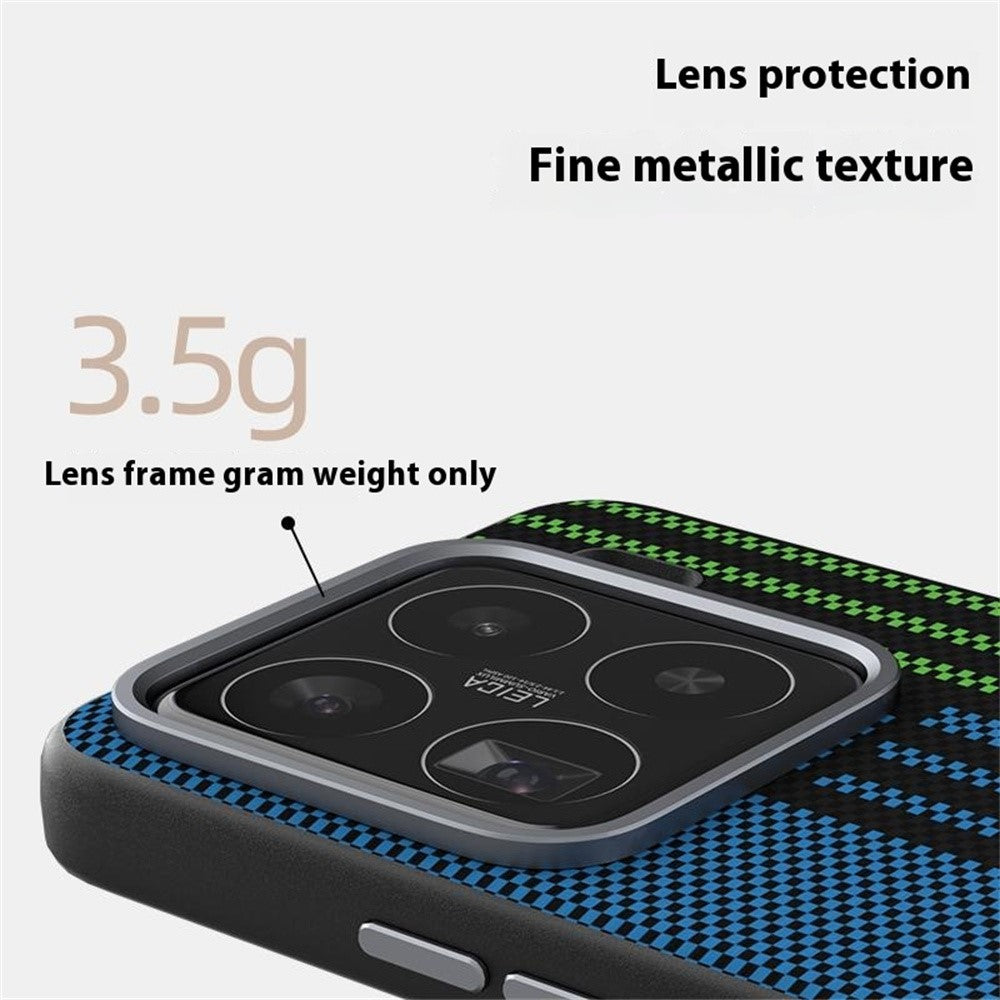 ABEEL For Xiaomi 15 Pro Magnetic Case Micro-Embossing 6D Printed PC TPU Aluminum Alloy Leather Phone Cover