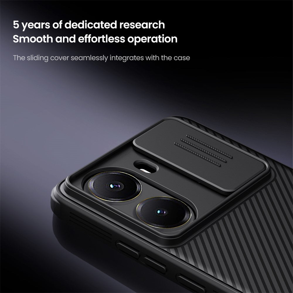 NILLKIN Camshield Pro for Xiaomi Poco X7 Pro 5G Magnetic Case TPU + PC Phone Cover with Slider Camera Lid