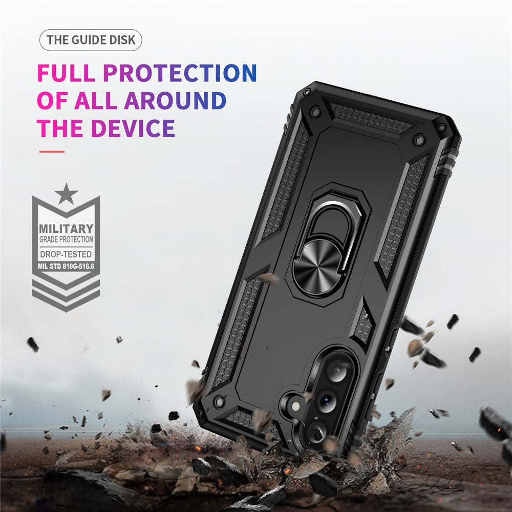 For Samsung Galaxy A56 5G Case PC + TPU Phone Cover with Kickstand