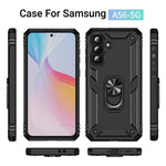 Samsung Galaxy A56 5G-skal PC + TPU-mobilskal med stöd