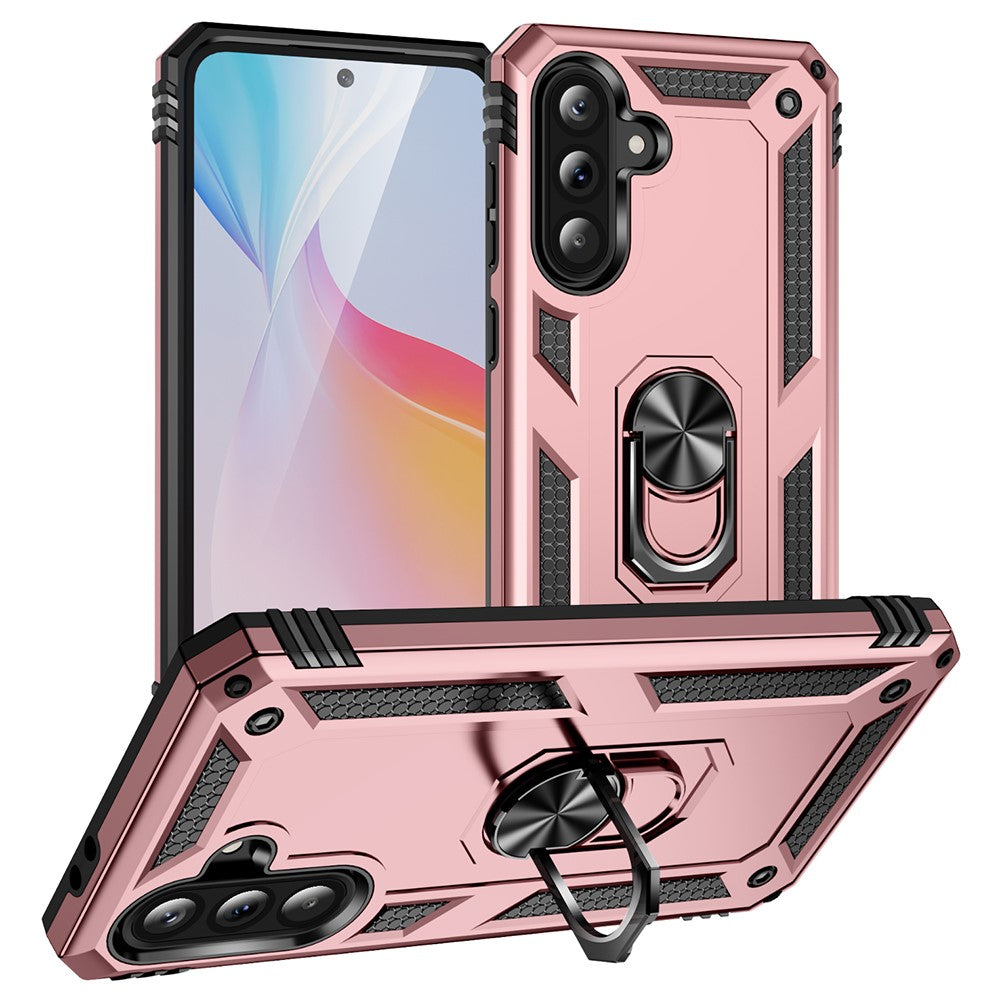 Samsung Galaxy A56 5G-skal PC + TPU-mobilskal med stöd