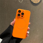 Til iPhone 15 Pro Max cover, kompatibel med MagSafe flydende silikone telefoncover med beskyttelsesglas til linse