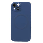 For iPhone 15 Plus Case Compatible with MagSafe Liquid Silicone Phone Cover with Tempered Glass Lens Protector