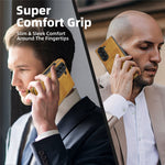 Til Samsung Galaxy Z Fold5 5G Magnetisk cover med foldbar støttefod PC Silikone Læder Telefon Bagcover