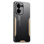 Oppo Reno13 F 5G (Reno 13 FS 5G) / 4G mobilskal Aluminiumlegering TPU PC Bakstycke