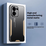 Oppo Reno13 F 5G (Reno 13 FS 5G) / 4G mobilskal Aluminiumlegering TPU PC Bakstycke