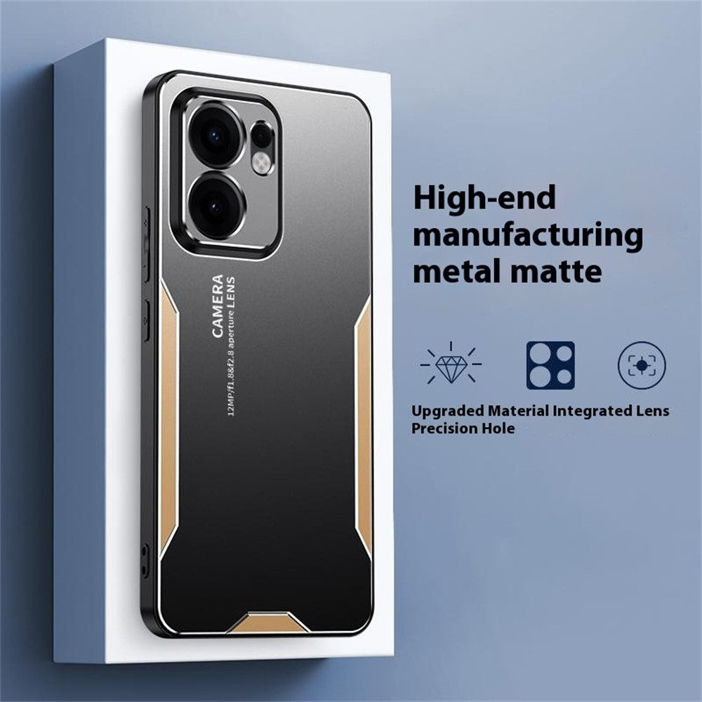Oppo Reno13 F 5G (Reno 13 FS 5G) / 4G mobilskal Aluminiumlegering TPU PC Bakstycke