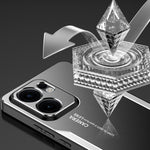Oppo Reno13 F 5G (Reno 13 FS 5G) / 4G mobilskal Aluminiumlegering TPU PC Bakstycke