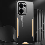 Oppo Reno13 F 5G (Reno 13 FS 5G) / 4G mobilskal Aluminiumlegering TPU PC Bakstycke