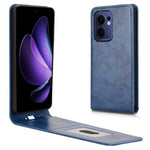 Oppo Reno13 F 5G (Reno 13 FS 5G) / 4G-skal med kortplats, magnetiskt vertikalt fällbart läderfodral