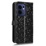 Oppo Reno13 F 5G (Reno 13 FS 5G) / 4G Plånboksfodral med prickigt mönster och tryck i PU-läder
