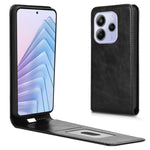 For Xiaomi Redmi Note 14 4G (163.25mm) Case with Card Slot Magnetic Vertical Flip Leather Phone Cover