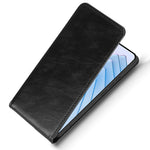 For Xiaomi Redmi Note 14 4G (163.25mm) Case with Card Slot Magnetic Vertical Flip Leather Phone Cover