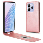 For Xiaomi Redmi Note 14 4G (163.25mm) Case with Card Slot Magnetic Vertical Flip Leather Phone Cover