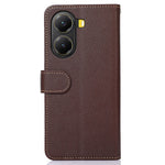 KHAZNEH For Xiaomi Poco X7 Pro 5G  /  Redmi Turbo 4 5G Case RFID Blocking Wallet Litchi Texture PU Leather Phone Cover