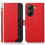 KHAZNEH For Xiaomi Poco X7 Pro 5G  /  Redmi Turbo 4 5G Case RFID Blocking Wallet Litchi Texture PU Leather Phone Cover
