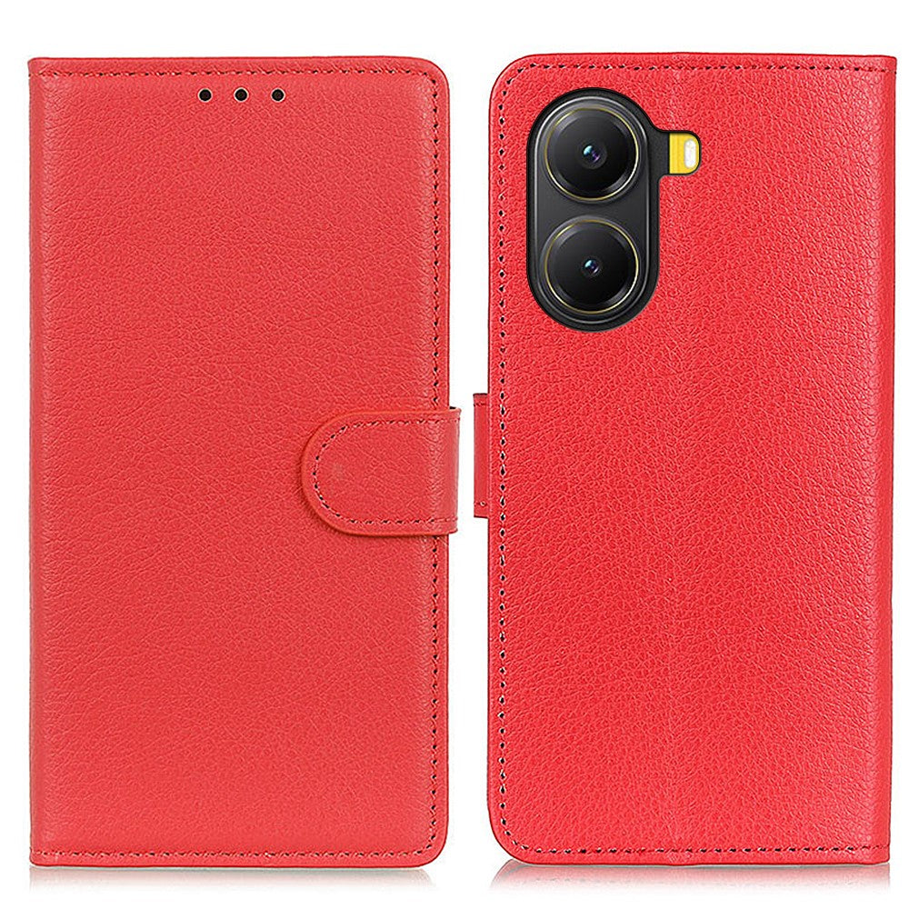 For Xiaomi Poco X7 Pro 5G  /  Redmi Turbo 4 5G Wallet Case PU Leather Phone Cover Litchi Texture