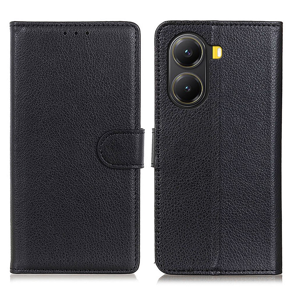 For Xiaomi Poco X7 Pro 5G  /  Redmi Turbo 4 5G Wallet Case PU Leather Phone Cover Litchi Texture