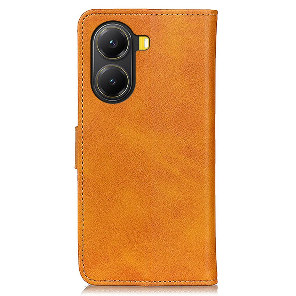 For Xiaomi Poco X7 Pro 5G  /  Redmi Turbo 4 5G Wallet Case Cowhide Texture Leather Stand Phone Cover