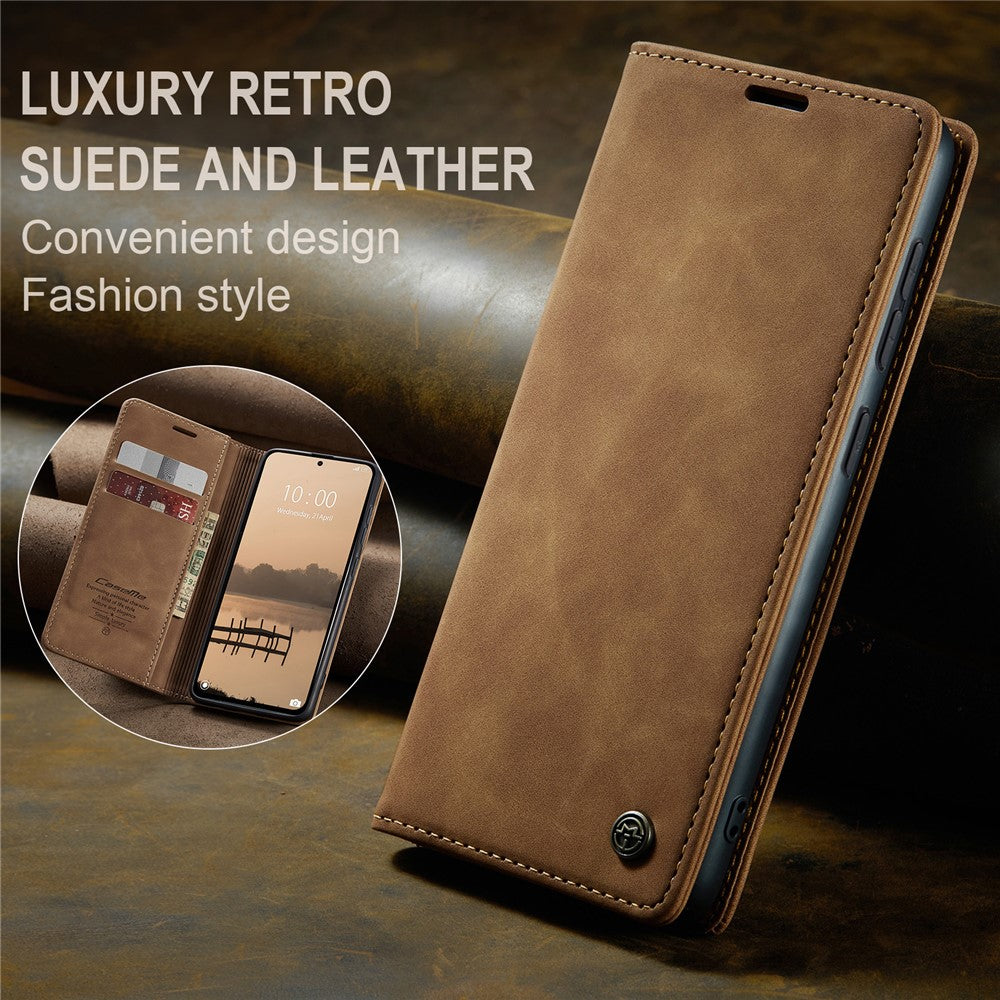 CASEME For Xiaomi Redmi Note 14 4G (163.25mm) Wallet Case  013 Series PU Leather Phone Cover Stand
