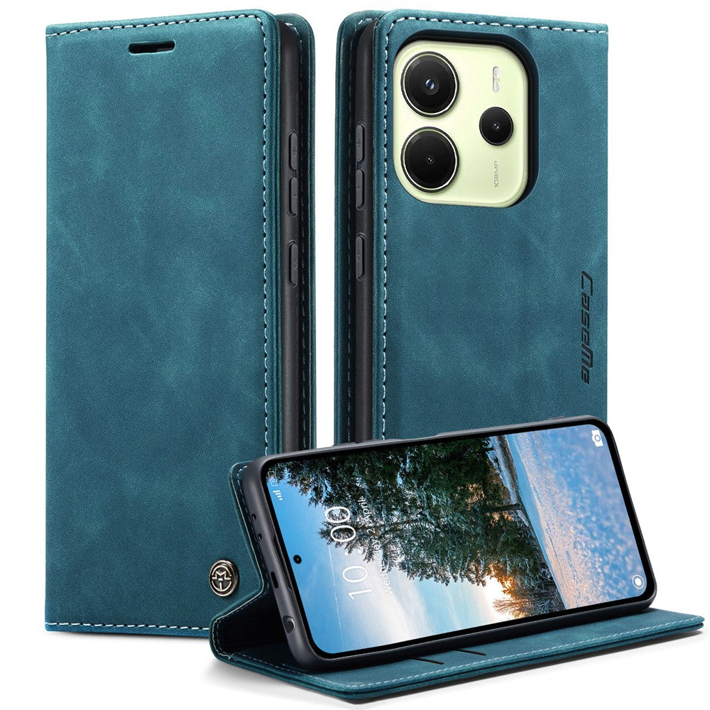 CASEME For Xiaomi Redmi Note 14 4G (163.25mm) Wallet Case  013 Series PU Leather Phone Cover Stand