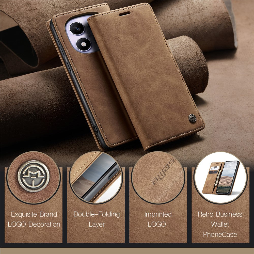 CASEME For Xiaomi Redmi Note 14 Pro 4G Wallet Case  013 Series PU Leather Phone Cover Stand
