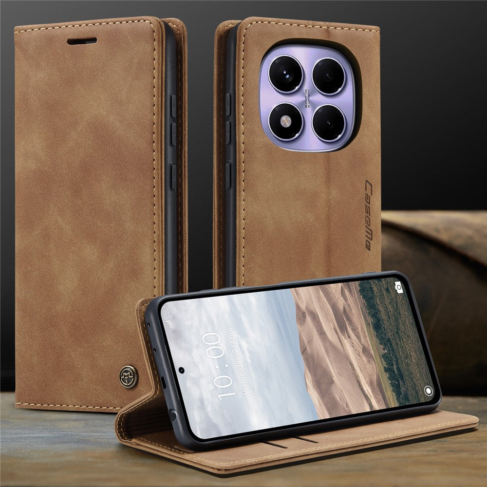 CASEME For Xiaomi Redmi Note 14 Pro 4G Wallet Case  013 Series PU Leather Phone Cover Stand