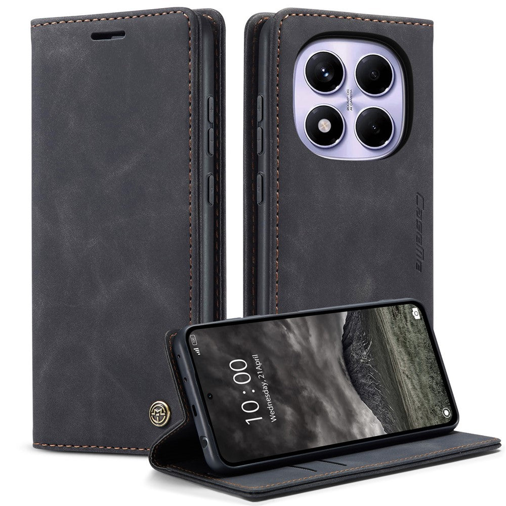 CASEME For Xiaomi Redmi Note 14 Pro 4G Wallet Case  013 Series PU Leather Phone Cover Stand