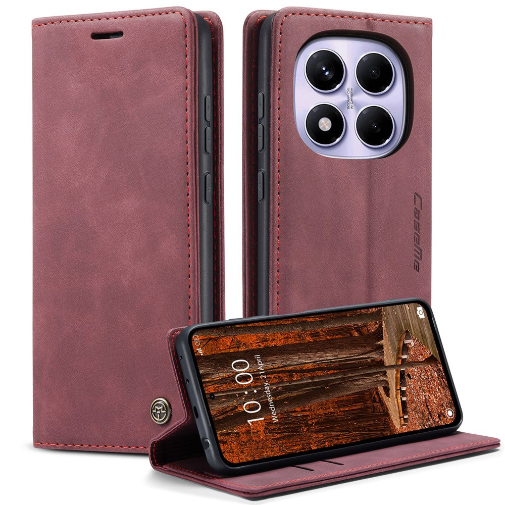 CASEME For Xiaomi Redmi Note 14 Pro 4G Wallet Case  013 Series PU Leather Phone Cover Stand