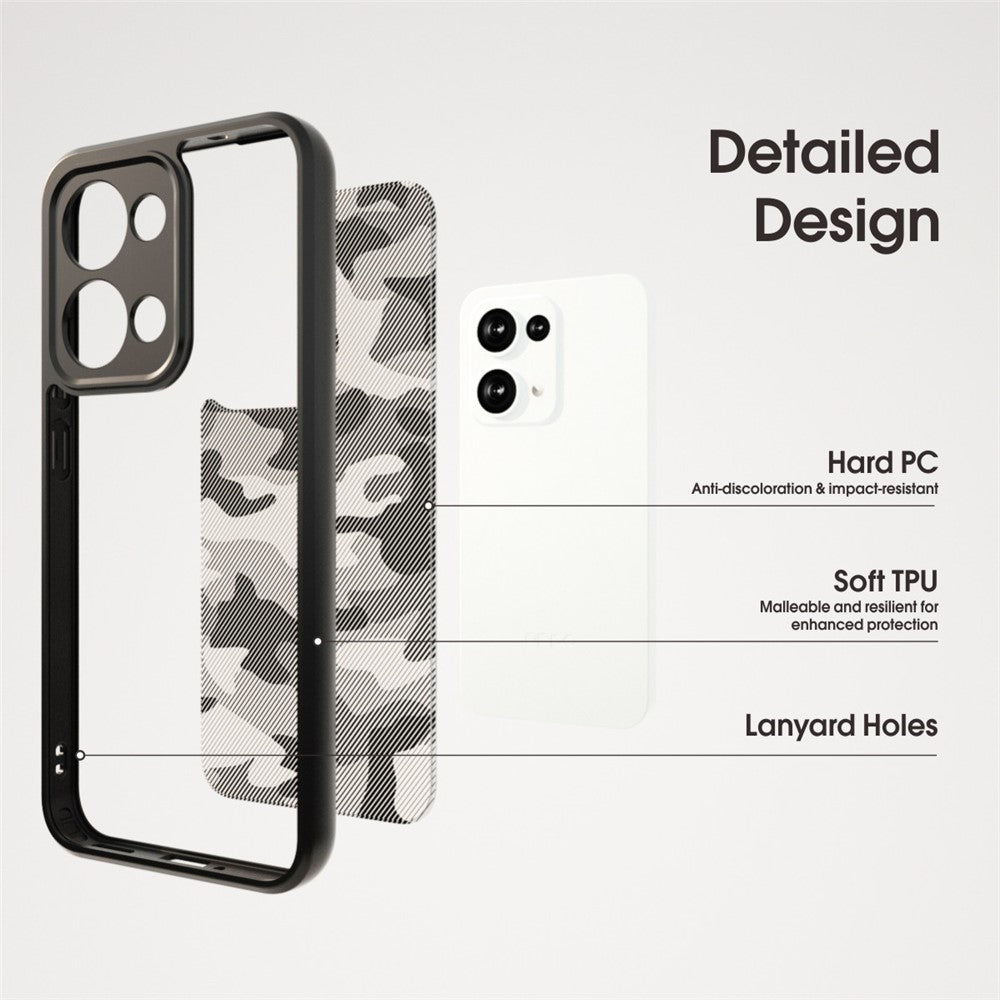 IBMRS For Oppo Reno13 5G (Global) Case TPU + PC Heavy Duty Shockproof Phone Cover Camera Protection