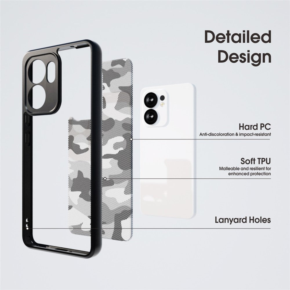 IBMRS-etui til Oppo Reno13 F 5G (Reno 13 FS 5G) / 4G, TPU + PC, robust stødsikkert mobilcover