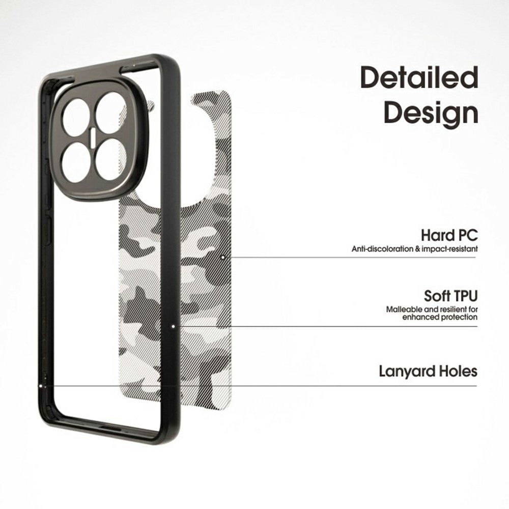 IBMRS For Xiaomi Redmi Note 14 Pro+ 5G Case TPU + PC Heavy Duty Shockproof Phone Cover