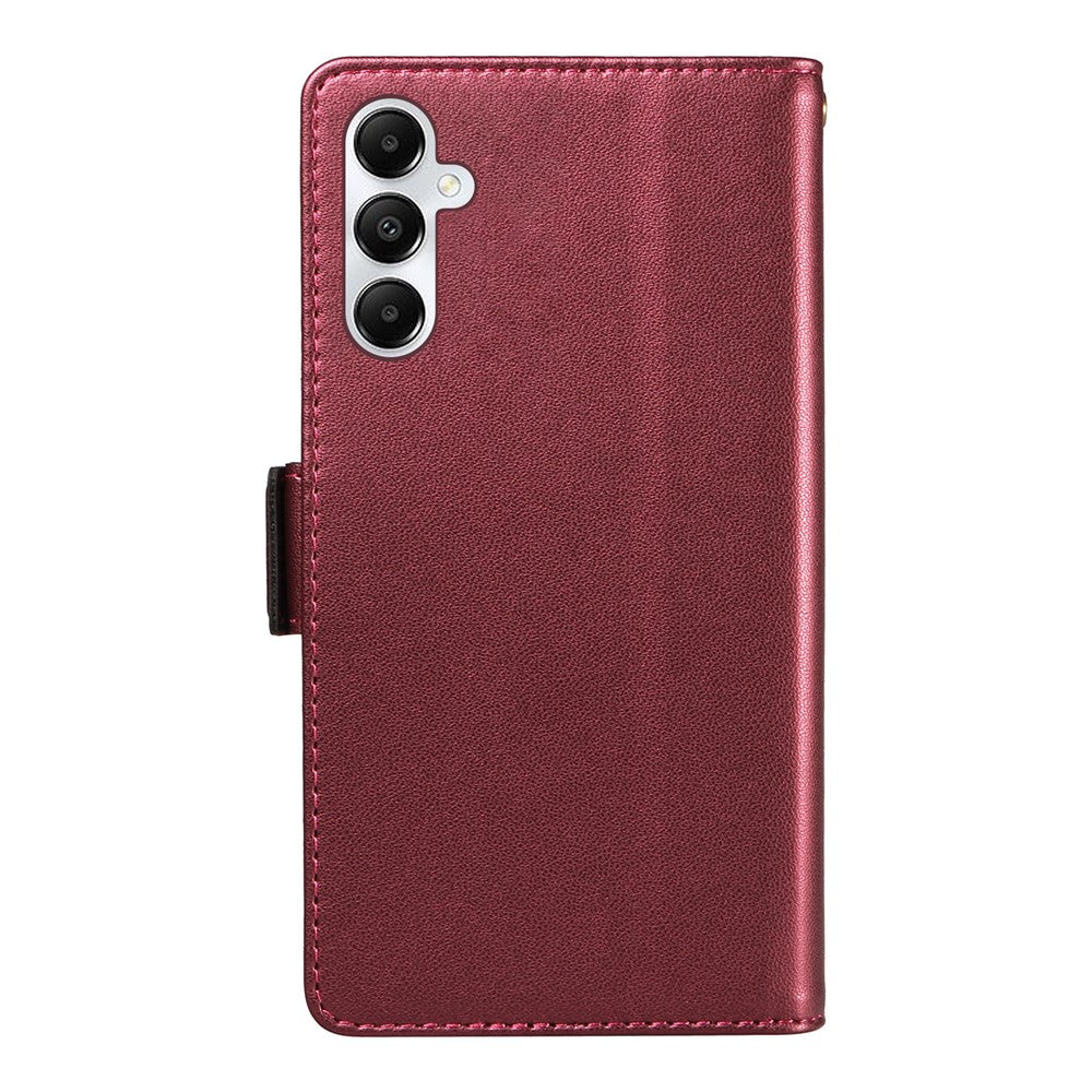 For Samsung Galaxy A05s 4G Case with Multi-Card Holder and Strap PU Leather Phone Cover Stand