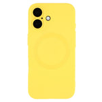 For iPhone 16 Plus Case Compatible with MagSafe Liquid Silicone Phone Cover with Tempered Glass Lens Protector