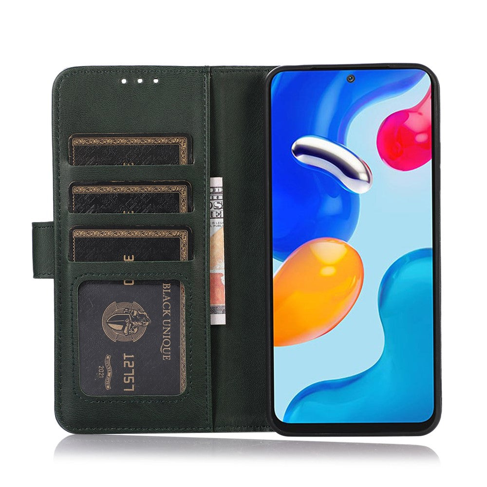 For Xiaomi Poco X7 Pro 5G  /  Redmi Turbo 4 5G Case Cowhide Texture Leather Wallet Phone Cover with Stand