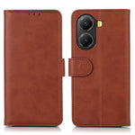 For Xiaomi Poco X7 Pro 5G  /  Redmi Turbo 4 5G Case Cowhide Texture Leather Wallet Phone Cover with Stand