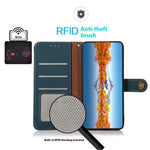 KHAZNEH for Xiaomi Poco X7 Pro 5G  /  Redmi Turbo 4 5G Case Genuine Cow Leather RFID Blocking Wallet Phone Cover