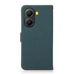 KHAZNEH for Xiaomi Poco X7 Pro 5G  /  Redmi Turbo 4 5G Case Genuine Cow Leather RFID Blocking Wallet Phone Cover