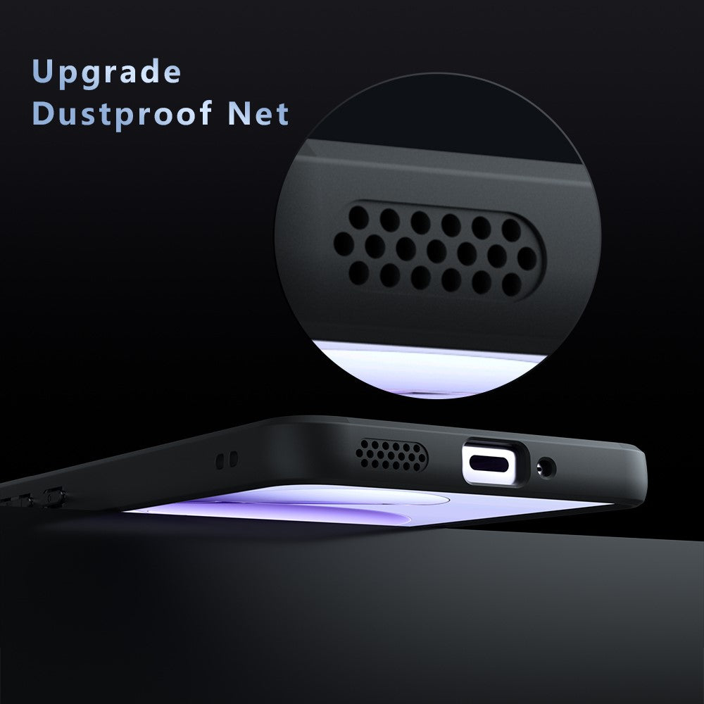 Oppo Reno13 F 5G (Reno 13 FS 5G) / 4G-skal Skin-Touch TPU + PC Matt mobilskal, Transparent Svart