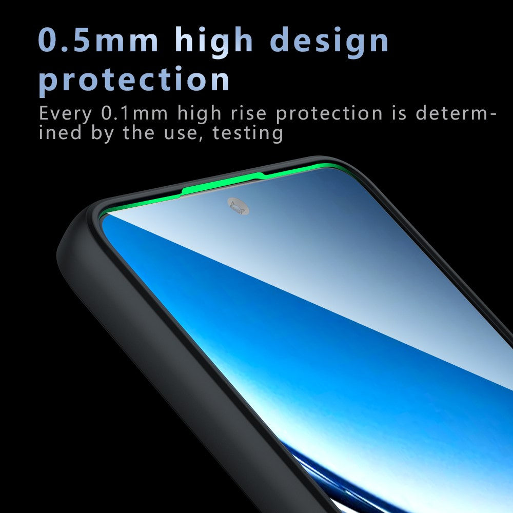 Xiaomi Redmi Turbo 4 5G / Poco X7 Pro 5G-skal Skin-Touch TPU + PC Matt mobilskal, Transparent Svart